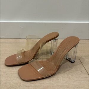 Zara Clear & Tan Heels